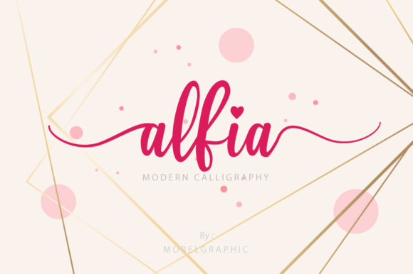 Alfia: A Script Font for Editorial Elegance