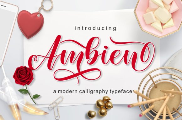 Ambien Font: Elegant Script for Crafters