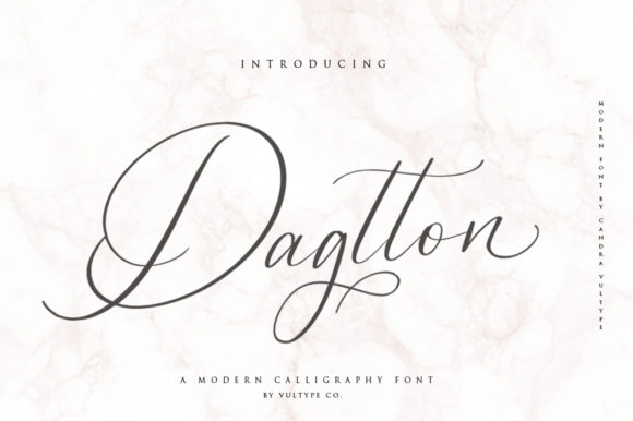 Dagtton Font: Elevating Brand Identity with Elegant Handwriting