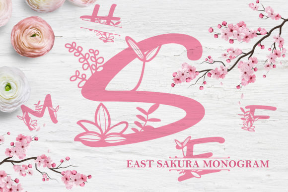 East Sakura Monogram Font for Elegant Branding