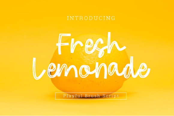 Fresh Lemonade: A Sweet Handwritten Font for Crafters