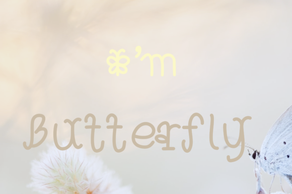 I m Butterfly: A Whimsical Handwritten Font for Makers