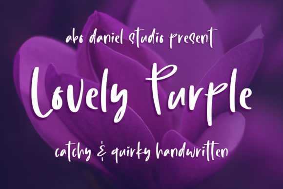 Lovely Purple Font for Web Design