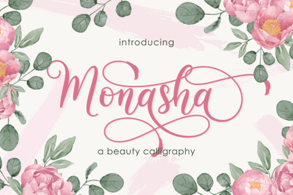 Monasha: A Handwritten Font for Elegant Branding