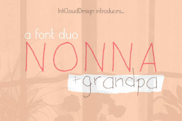 Nonna Grandpa Font for Small Business Branding