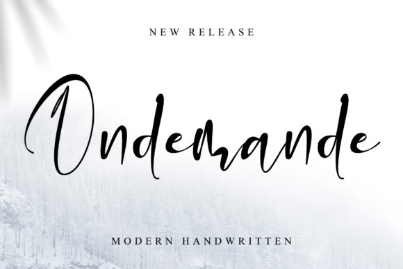 Ondemande: The Elegant Script Font for Crafters
