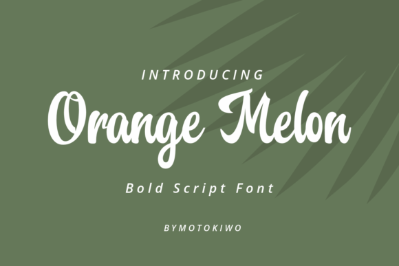 Orange Melon: A Handwritten Font for Makers