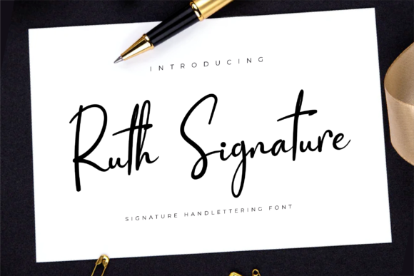 Ruth Signature: A Handwritten Font for Web Design