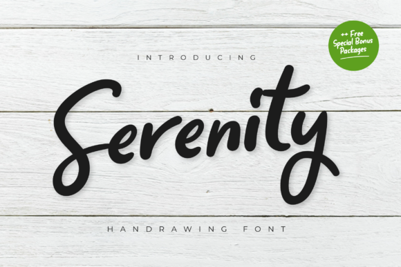 Serenity: An Elegant Handwritten Font for Editorial Design