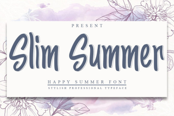 Slim Summer Font: Elegant Handwritten Style for Branding