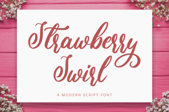 Strawberry Swirl Font for Scroll-Stopping Designs