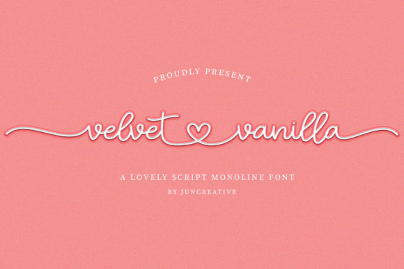 Velvet Vanilla Font for Handmade Brands