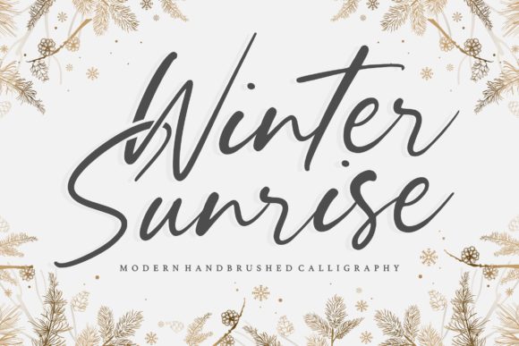 Winter Sunrise Font: Elevate Your Campaign Visuals